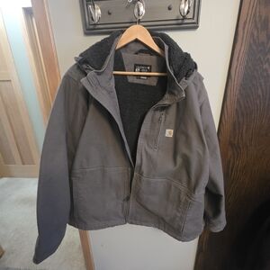 Carhartt Women's Plus Size Dark Gray Utility Hooded Jacket